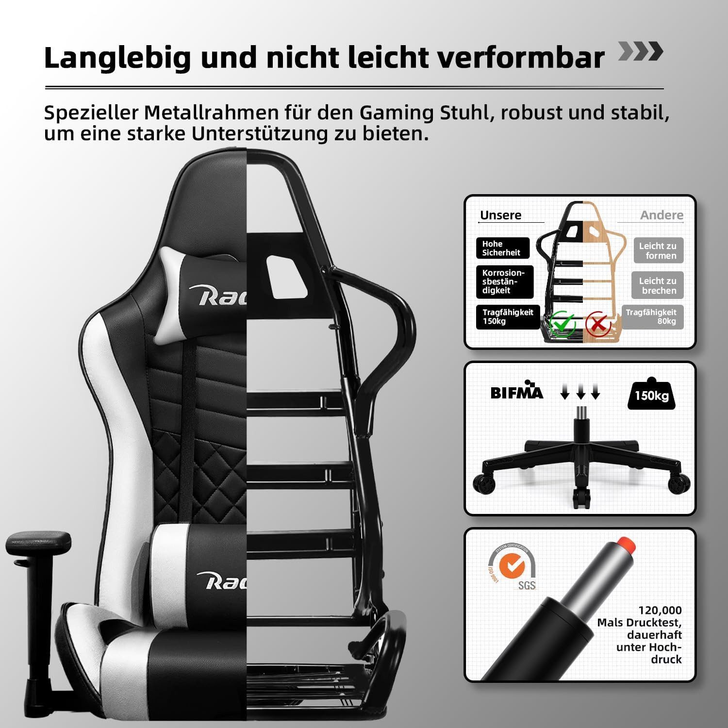 Gaming-Stuhl Gaming Stuhl Ergonomisch Gaming Chair Bürostuhl 8 yizi 119