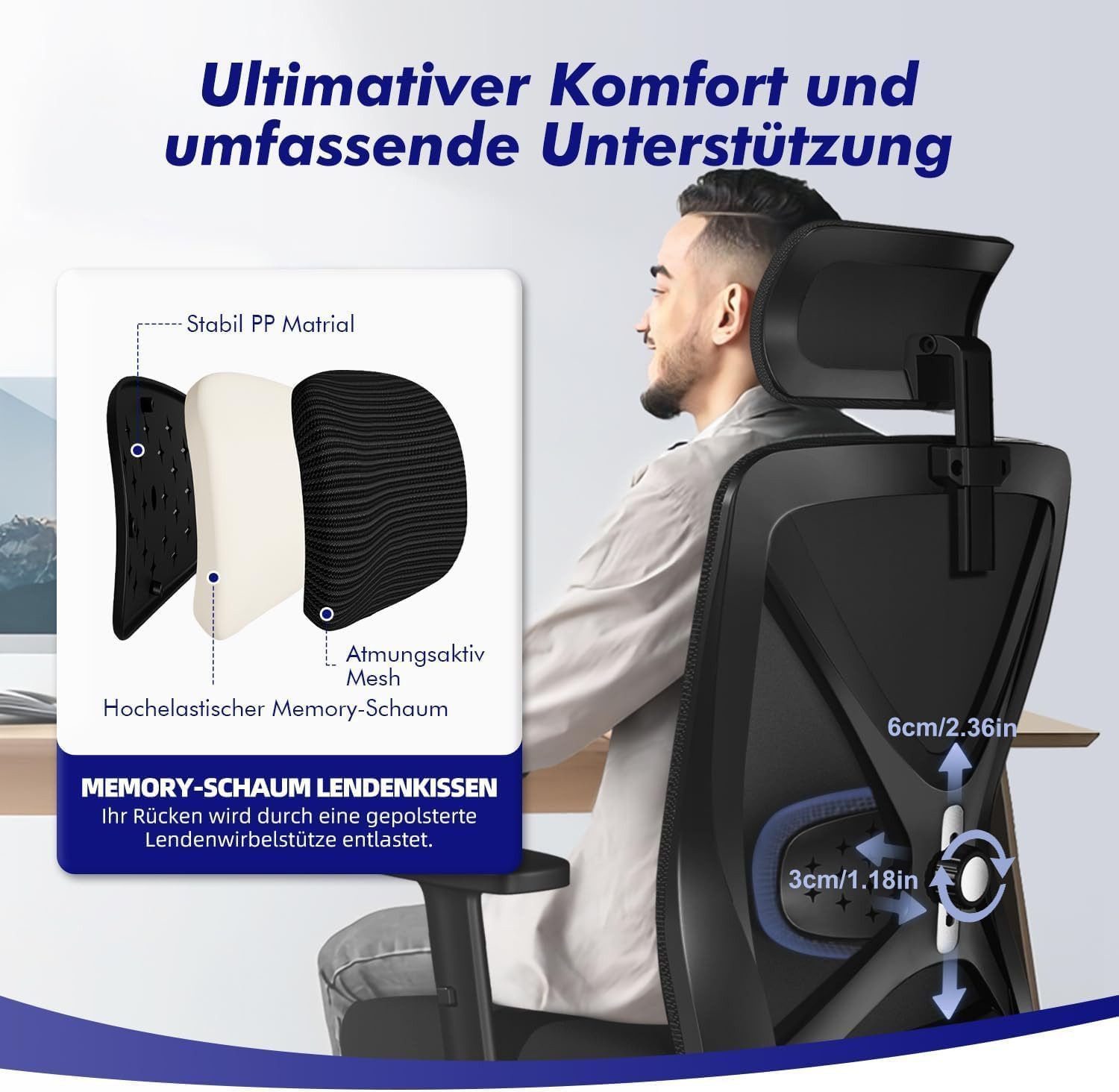 Bürostuhl Bürostuhl, Chefsessel, Ergonomischer Schreibtischstuhl, Computerstuhl 5 yizi 5