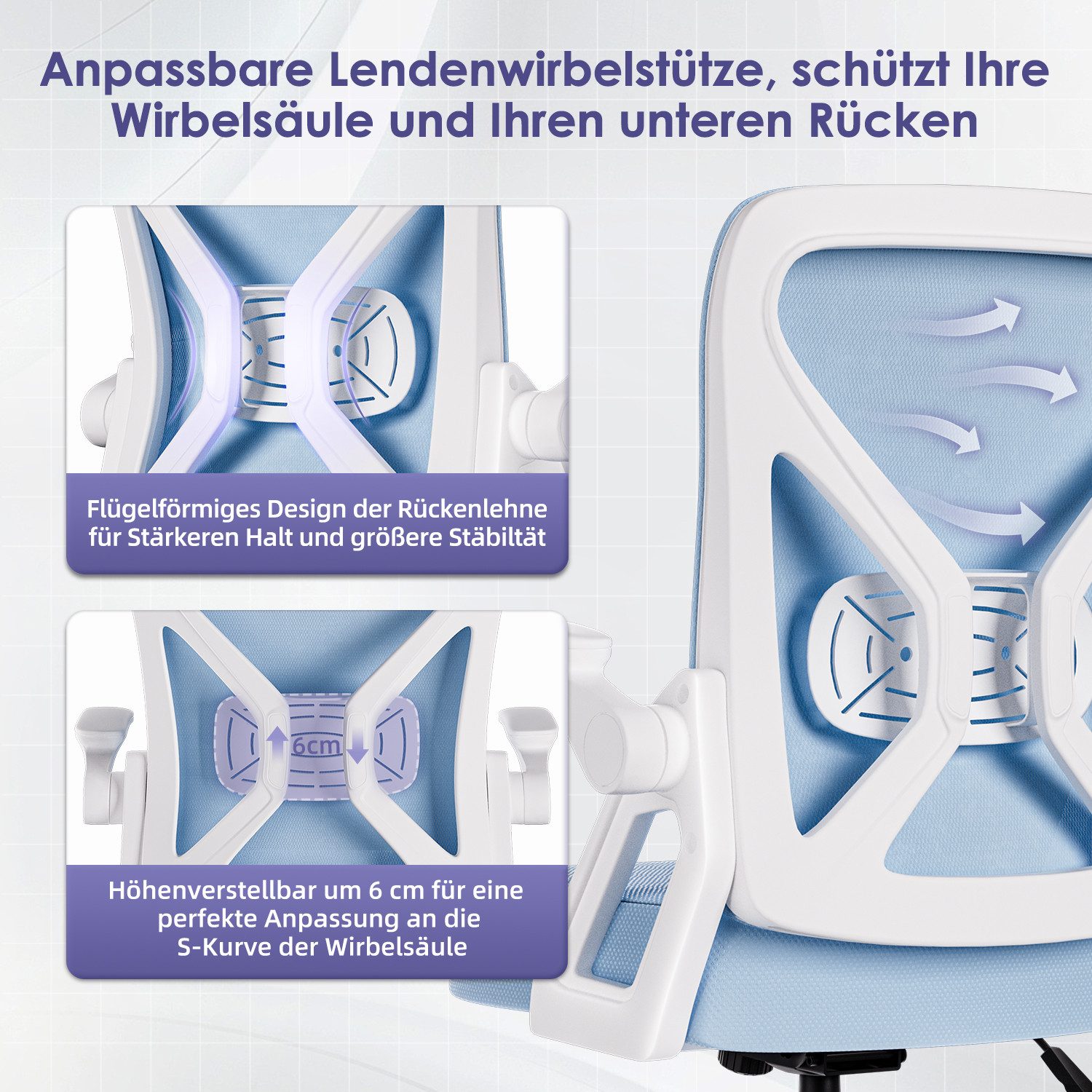 Bürostuhl Bürostuhl,Chefsessel aus Mesh,Ergonomischer Schreibtischstuhl 5 yizi 93