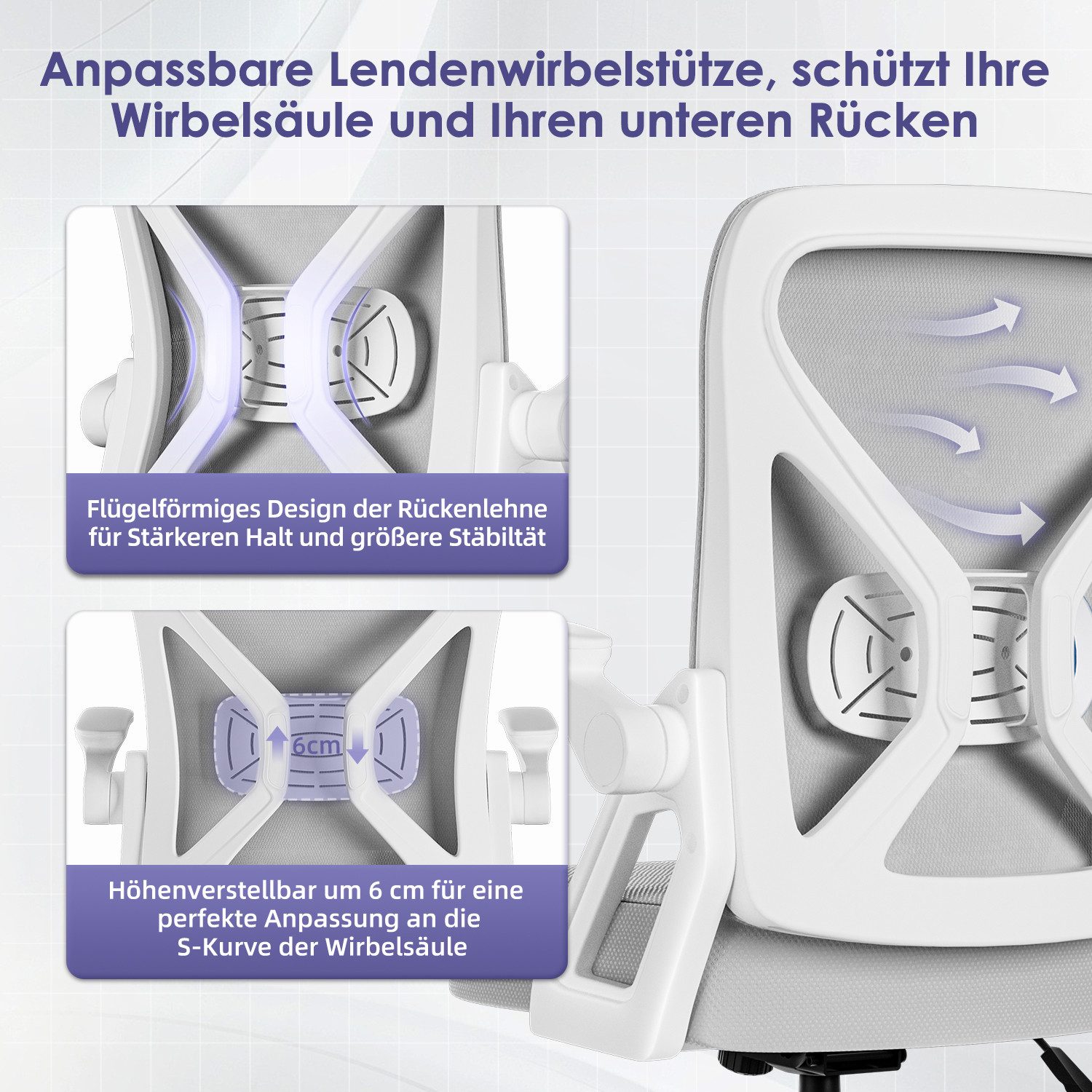 Bürostuhl Bürostuhl,Chefsessel aus Mesh,Ergonomischer Schreibtischstuhl 5 yizi 97