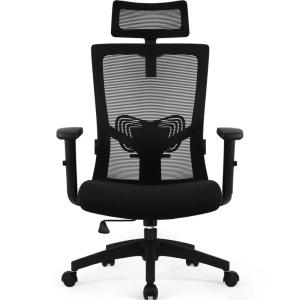 C12 - Bürostuhl Bürostuhl mit Gerauschlose Gummirollen,Ergonomischer Bürostuhl