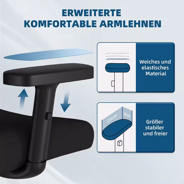 Bürostuhl Bürostuhl Ergonomischer Schreibtischstuhl, Drehstuhl – Bild 3