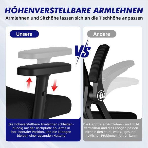 Bürostuhl Bürostuhl, Chefsessel, Ergonomischer Schreibtischstuhl, Computerstuhl – Bild 4