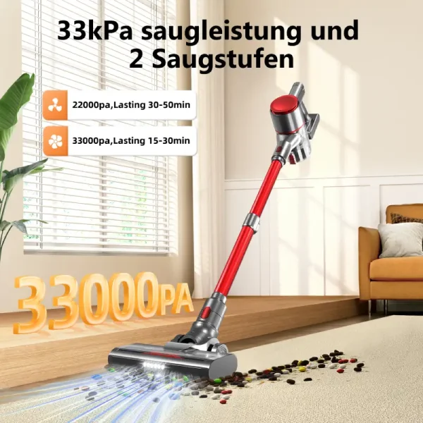 N860 - Akku-Hand-und Stielstaubsauger Akku Staubsauger, Staubsauger Kabellos mit Automatikmodus – Bild 2