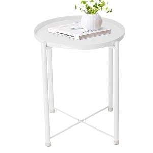 Beistelltisch Couchtisch Sofatisch rund, modern 44x52 CM