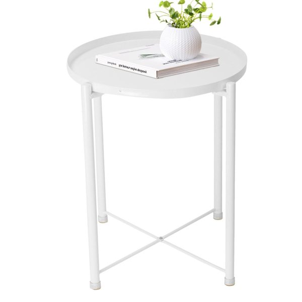 Beistelltisch Couchtisch Sofatisch rund, modern 44x52 CM