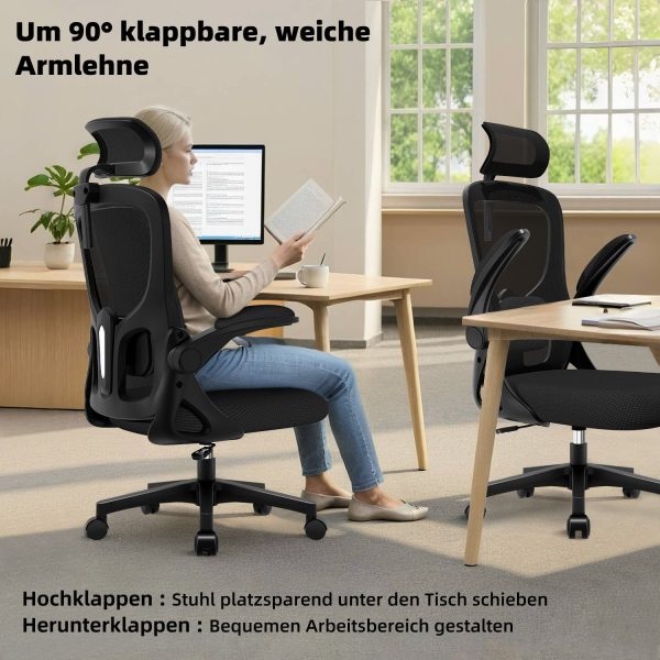 Bürostuhl Bürostuhl, Ergonomischer Schreibtischstuhl, Drehstuhl, Chefsessel – Bild 2