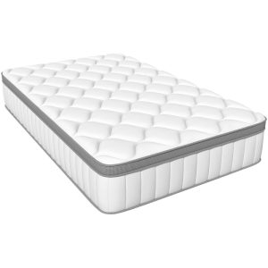 Taschenfederkernmatratze Matratze 90 cm x 200 cm x 25 cm, 7-Zonen Federkernmatratze Härtegrad H3