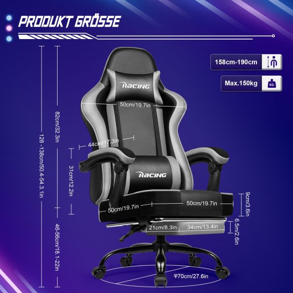 Gaming-Stuhl Gaming Stuhl, Bürostuhl Ergonomisch, Gaming Chair – Bild 4